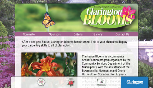 Clarington Blooms Site Thumbnail