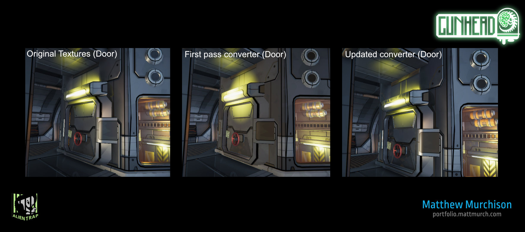 Comparing the results with the original trextures, versus the same materials after using my HDRP packing node system.