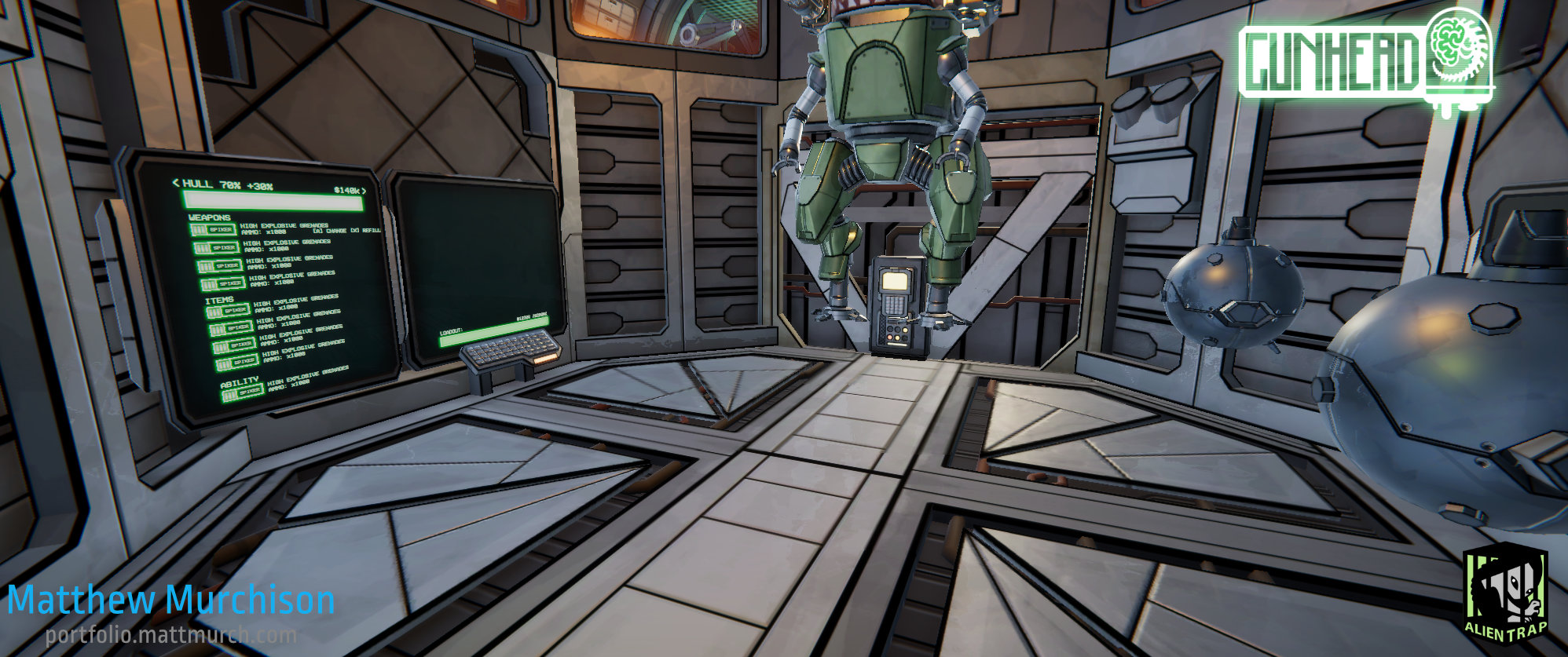 Testing gameplay with HDRP rraytraced reflections and global illumination.