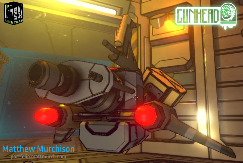 A close up of the drone's armament.