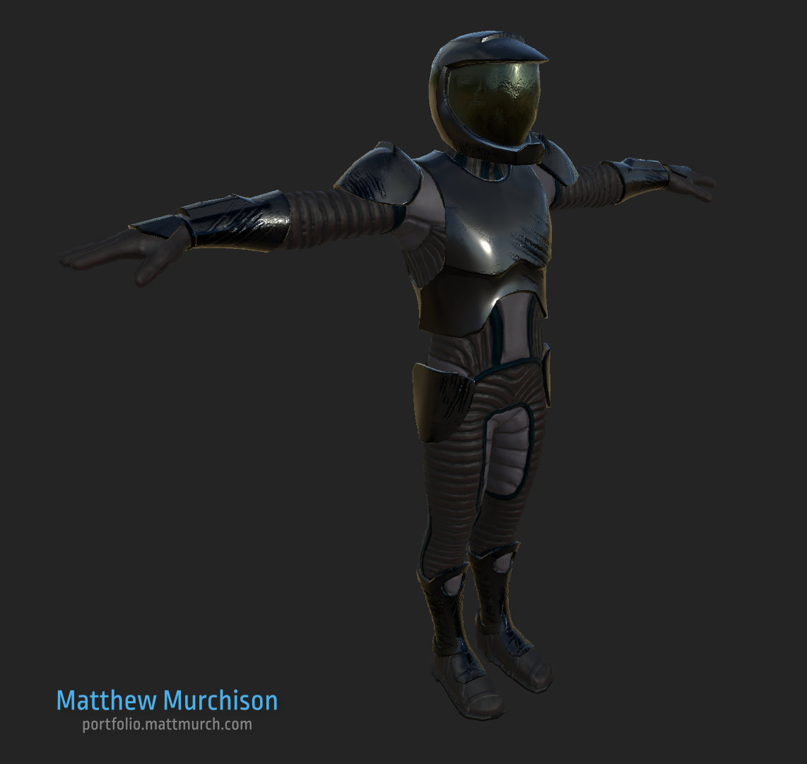 A front view front view of the assassins character.