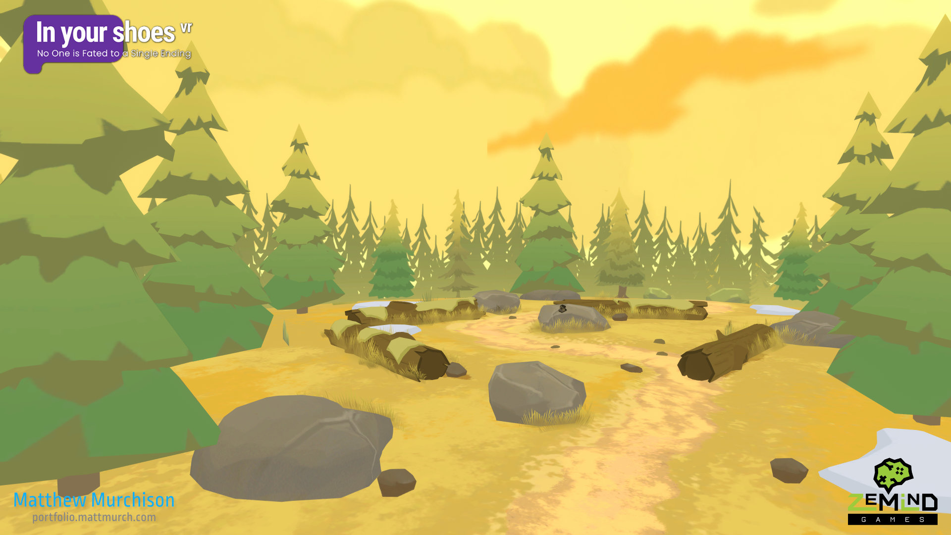 The forest clearing where the characters meetup.