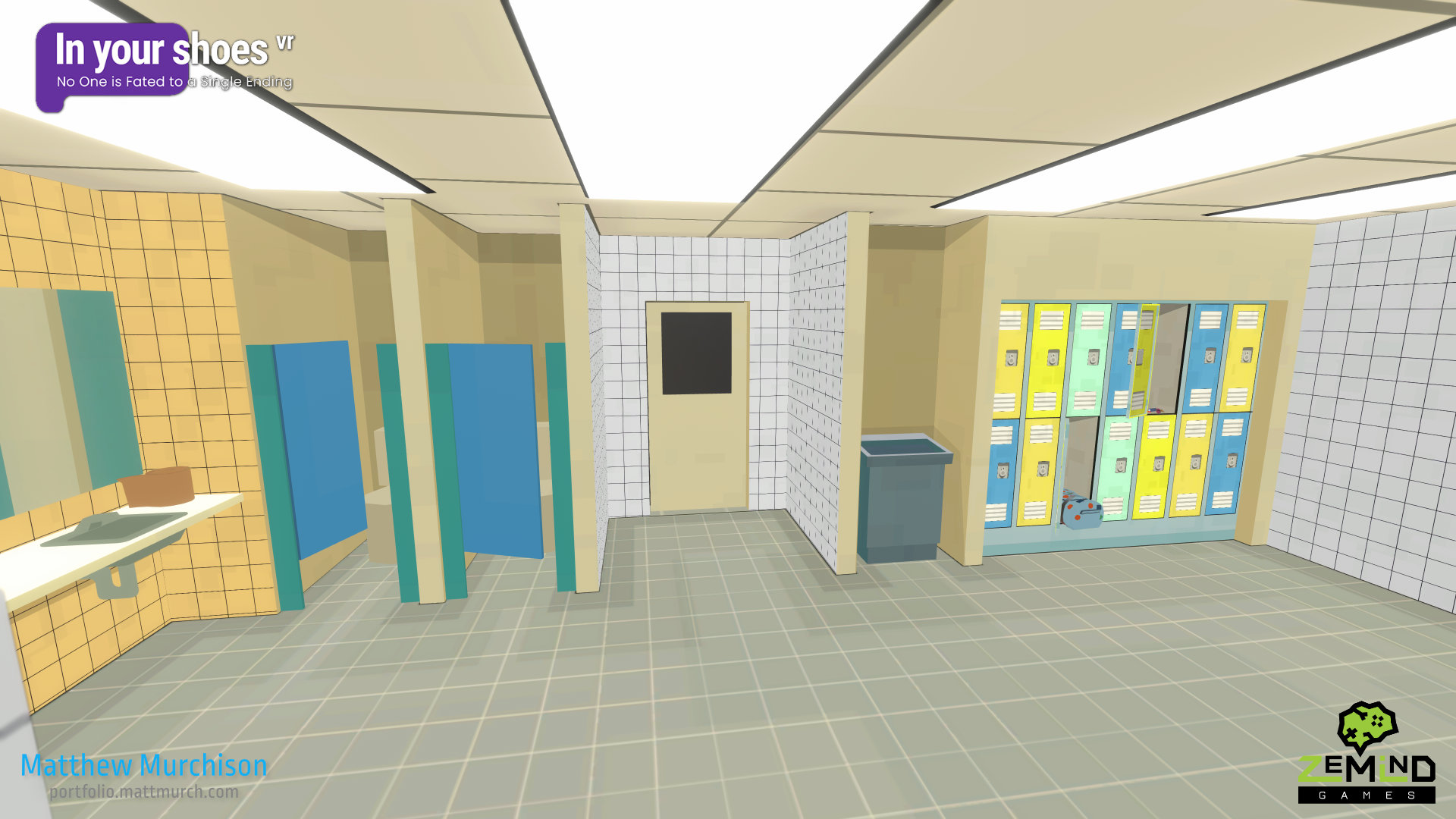 The function oriented areas of the locker room environment.