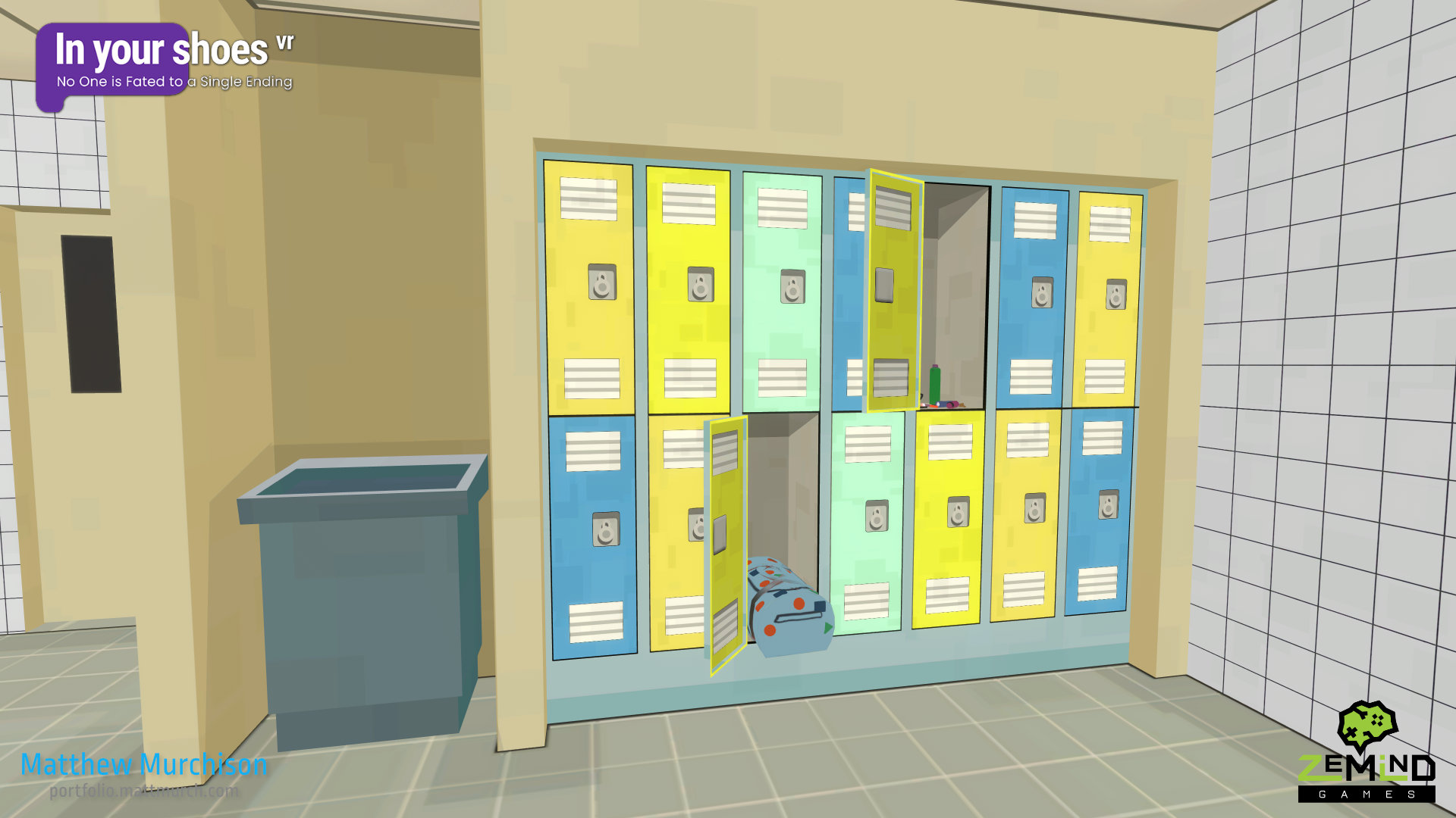 The lockers.
