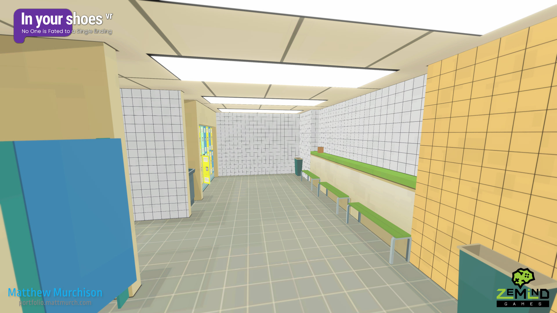 The locker room.