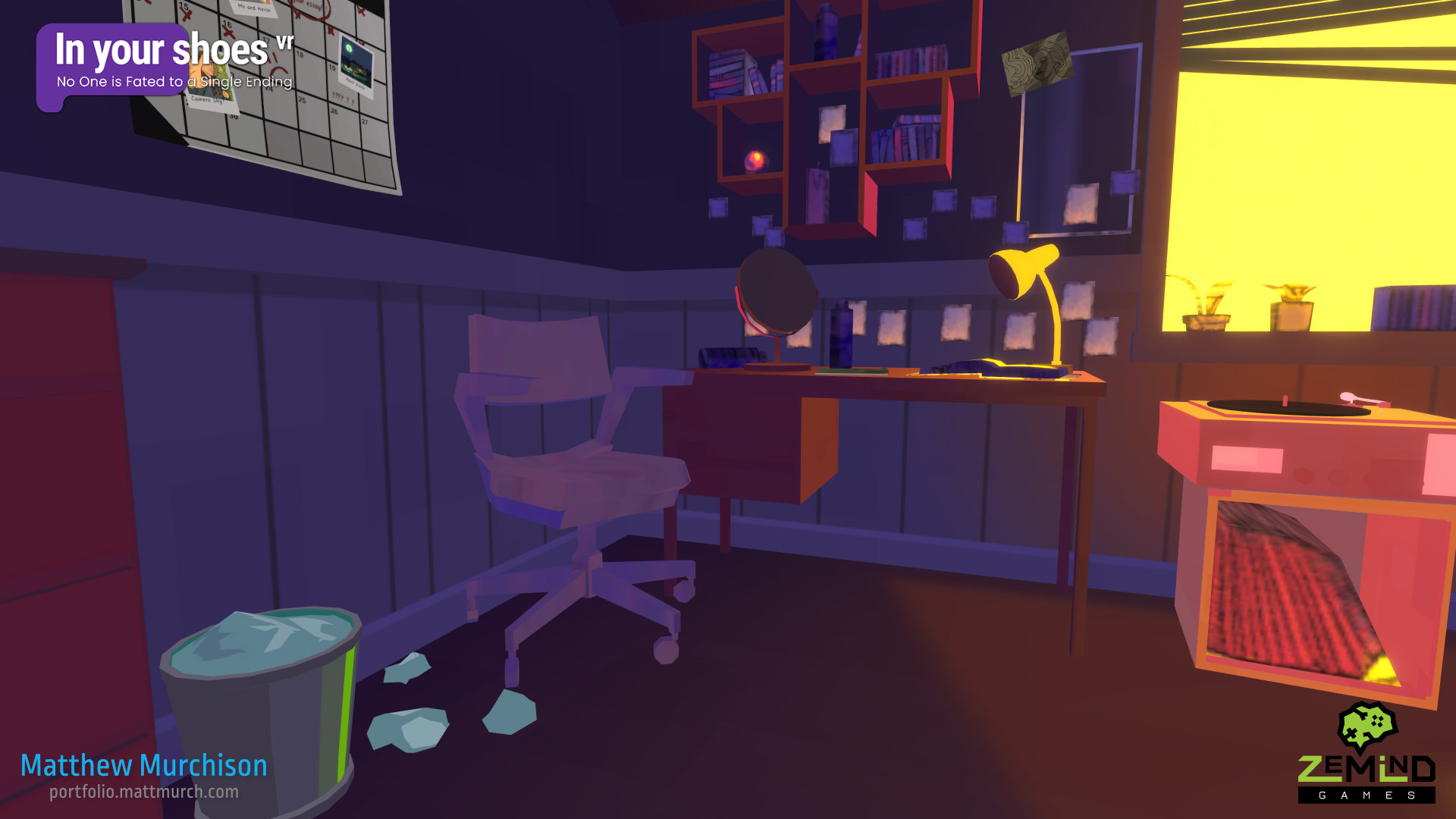 Lou's desk and work area.