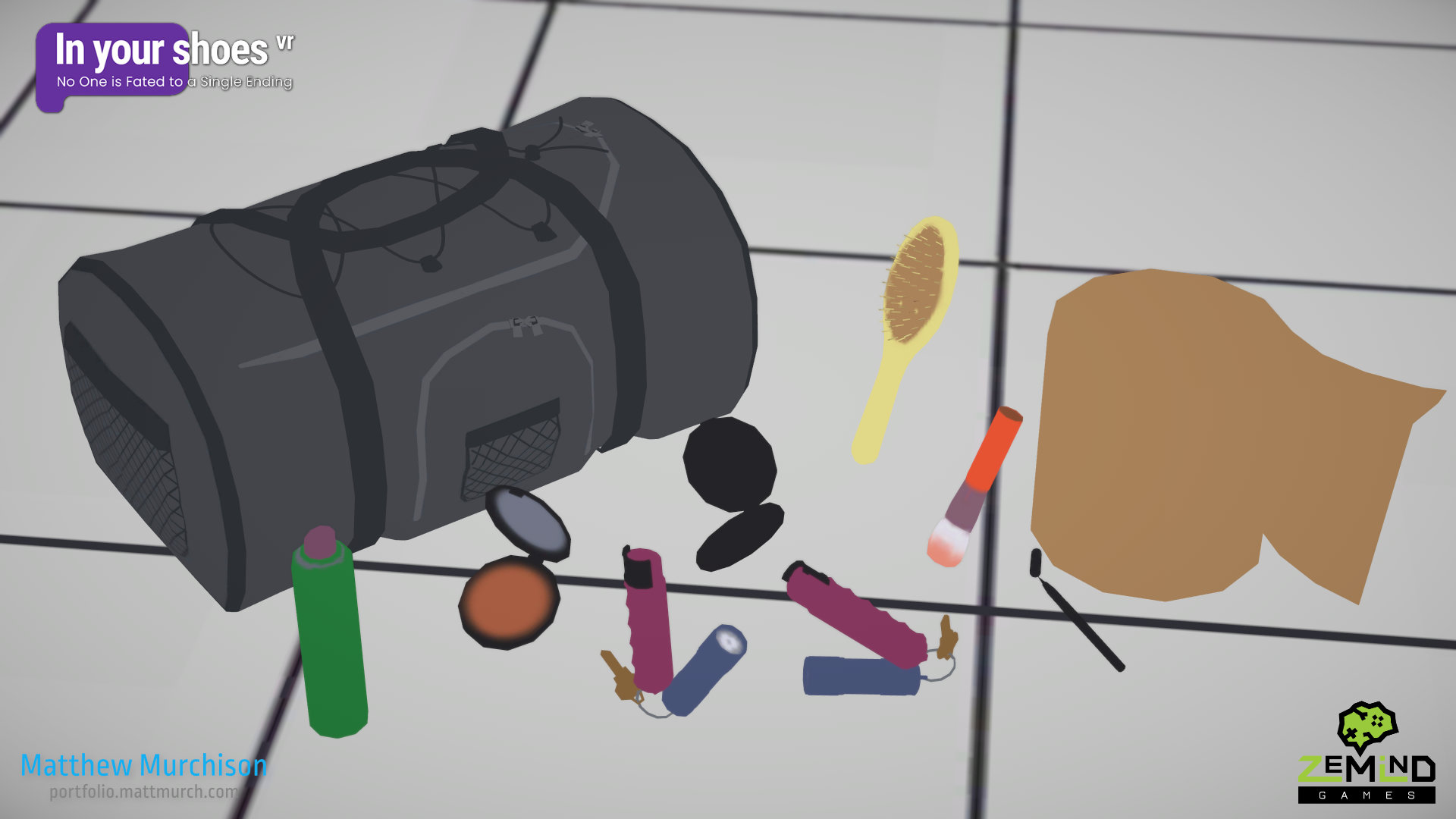 The prop models I made for the locker room.