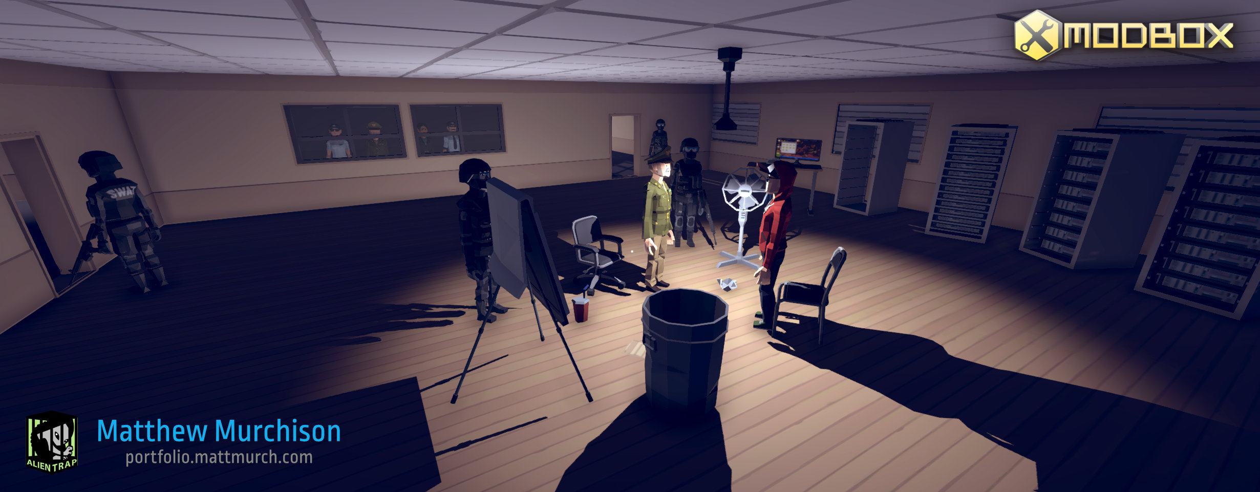 A intelligence agent and their security team interrogates a suspect.