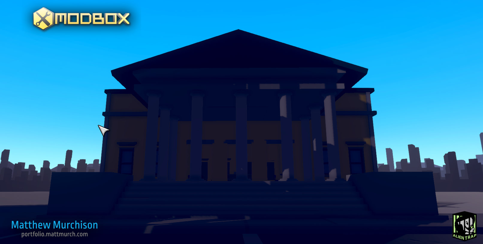 Fully destructible town hall.