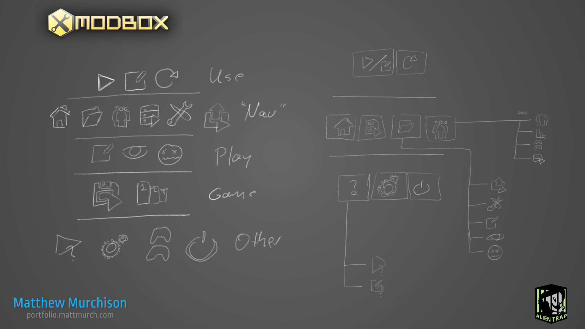 Designs for the Modbox 2.0 UI overhaul.