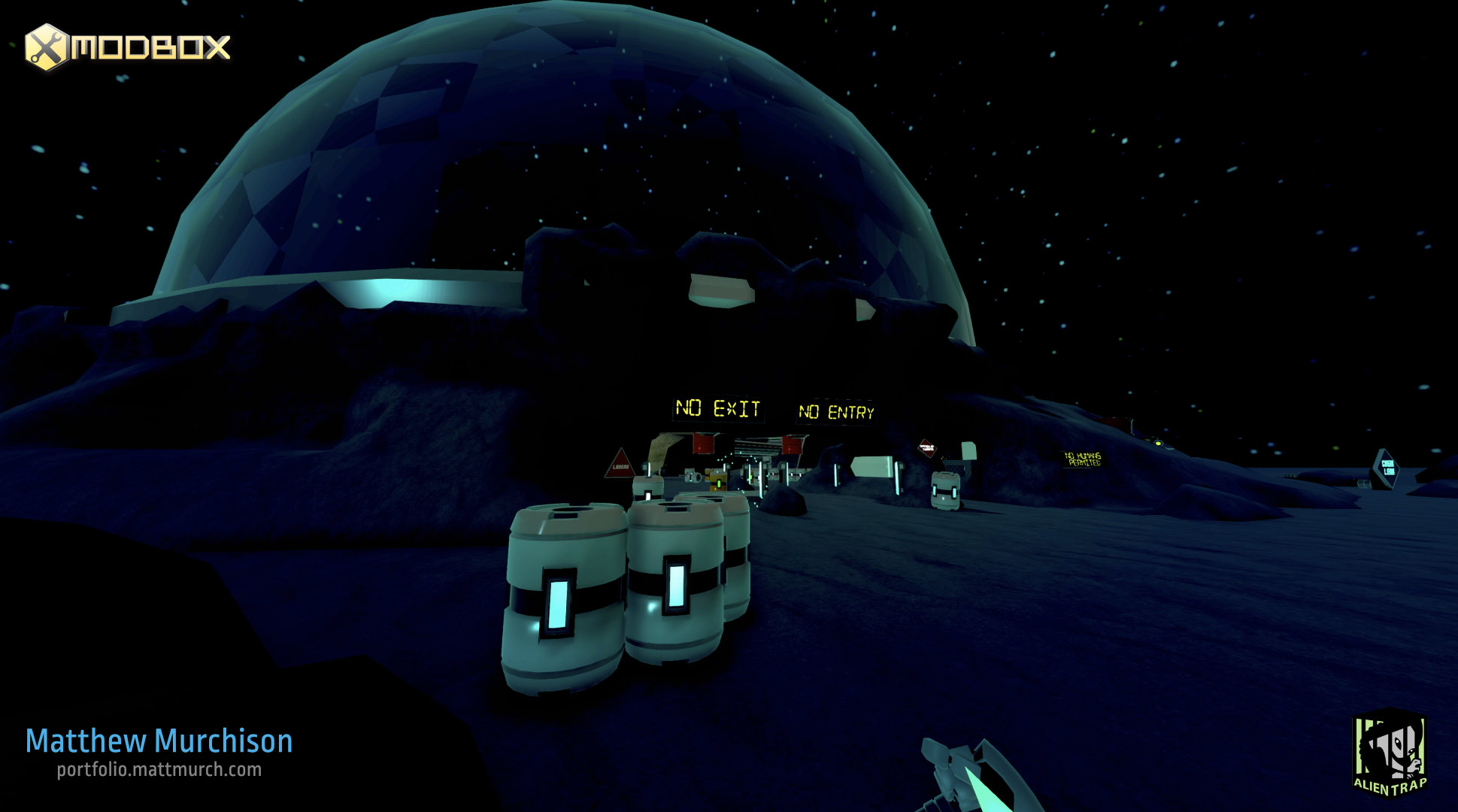 Fully lit and finished moon base level.