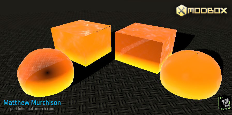 The upgraded URP lava shader.