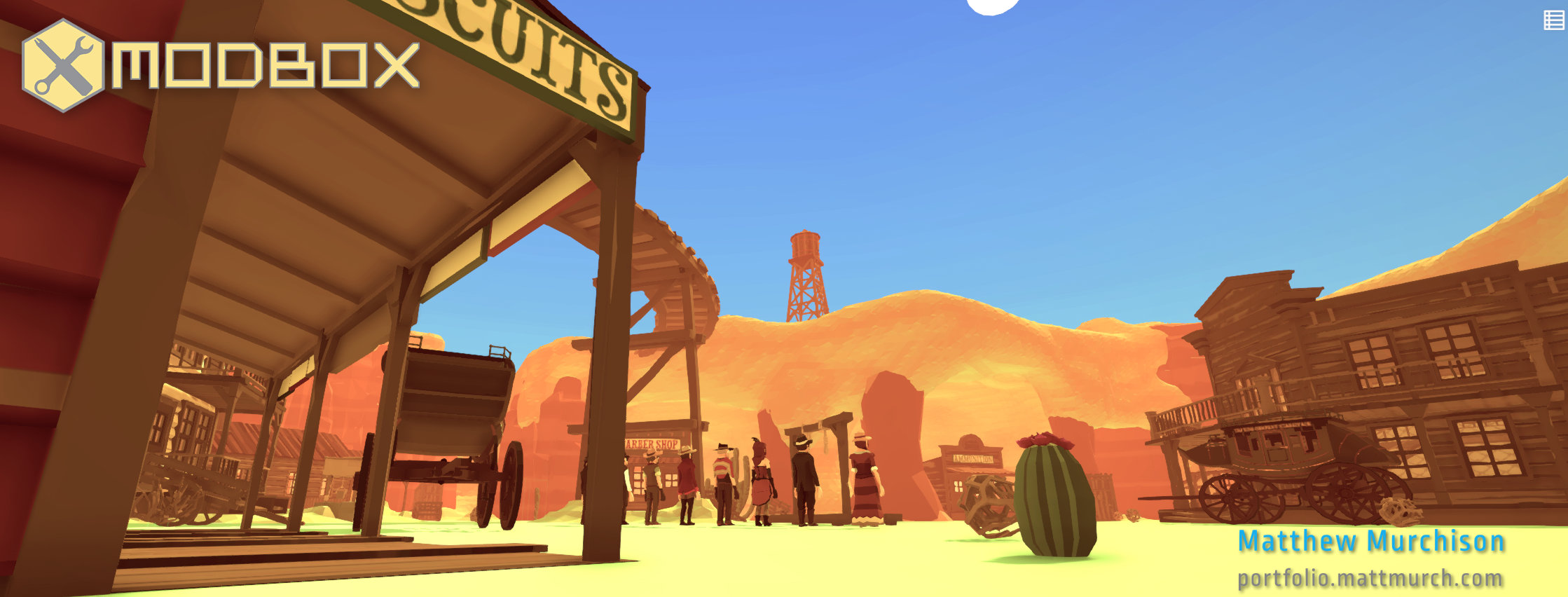 The townspeople gather.