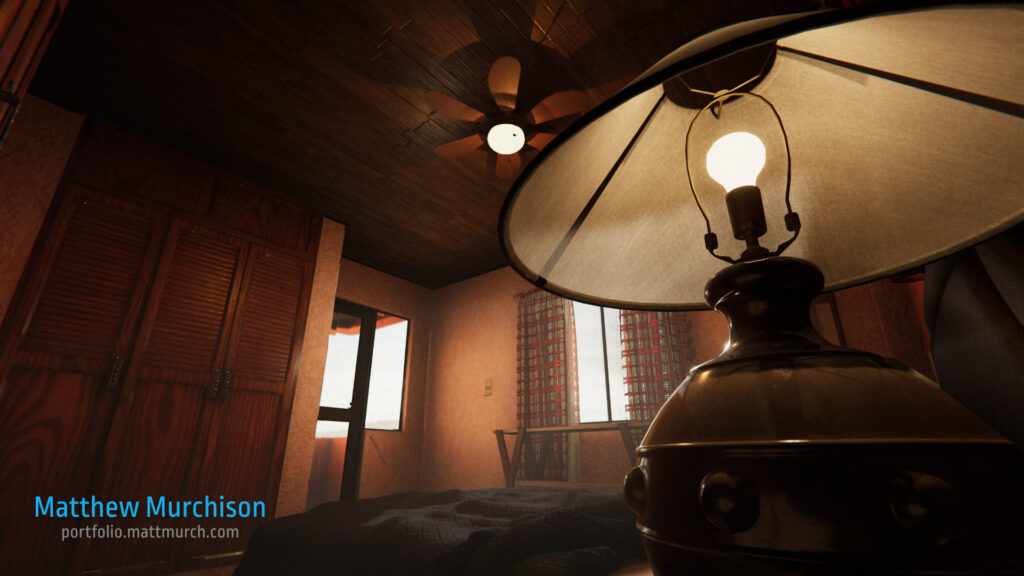 Looking past the table lamp by Matthew Murchison