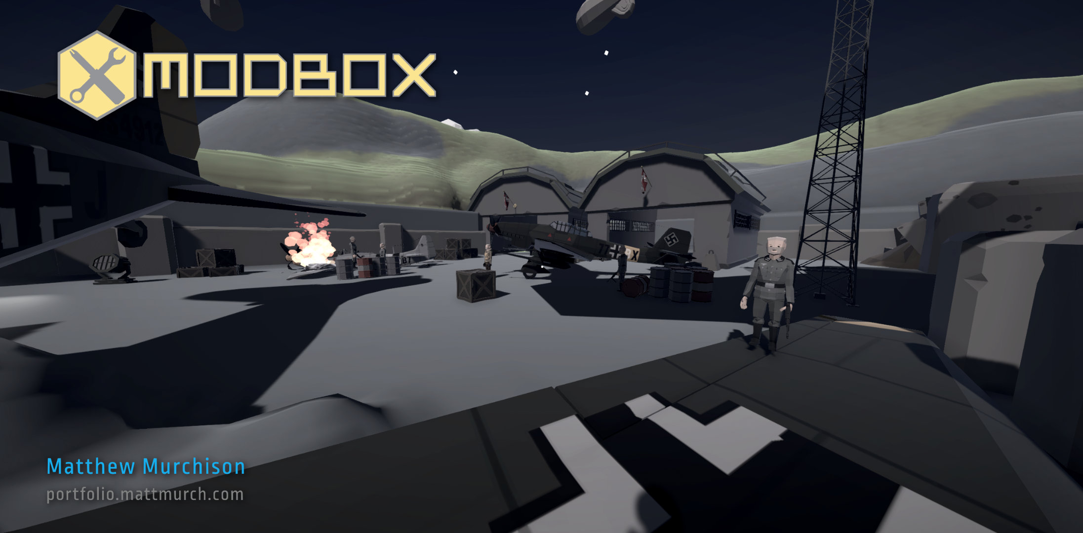 The open killzone, with stealth paths, in the airfield.