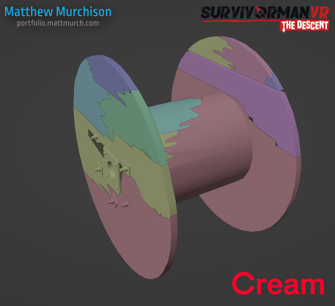 The shattered mesh after optimization nd cleanup.