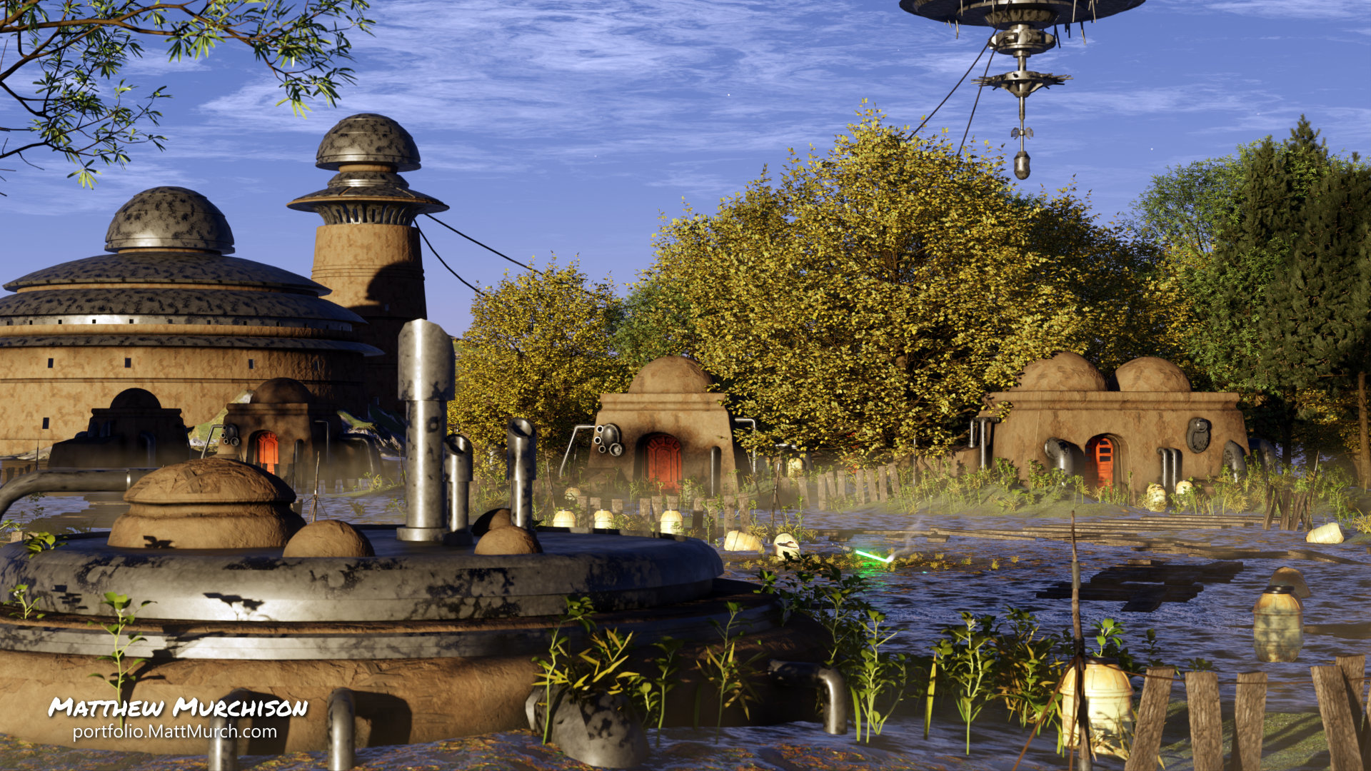 A peaceful town in the outer rim.