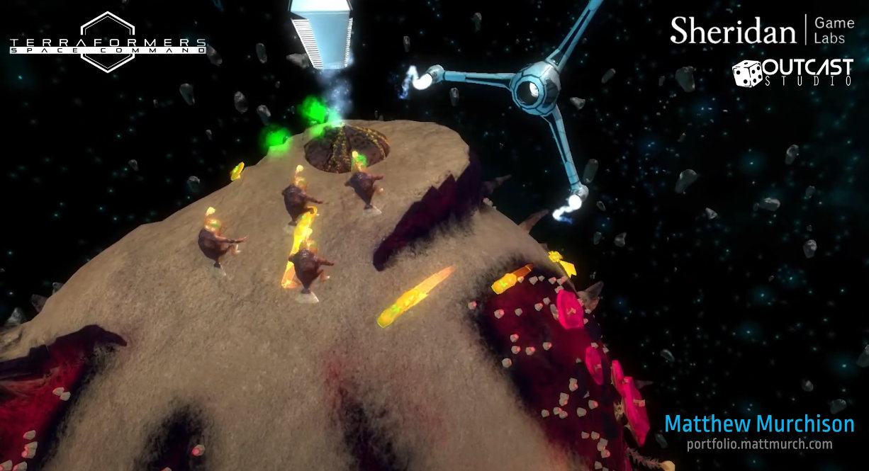 Aliens attack the resource extractor.