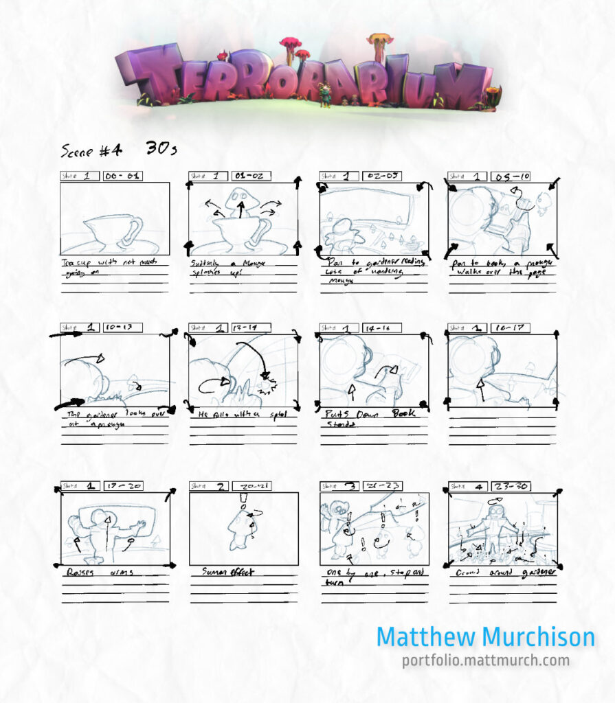 Terrorarium: Get It Together Storyboard
