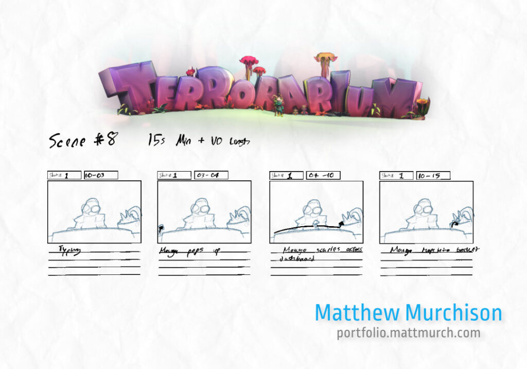 Terrorarium: Moogu Escape Storyboard