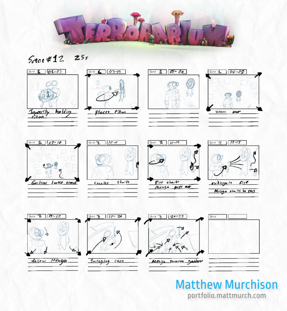 Terrorarium: Winner Storyboard