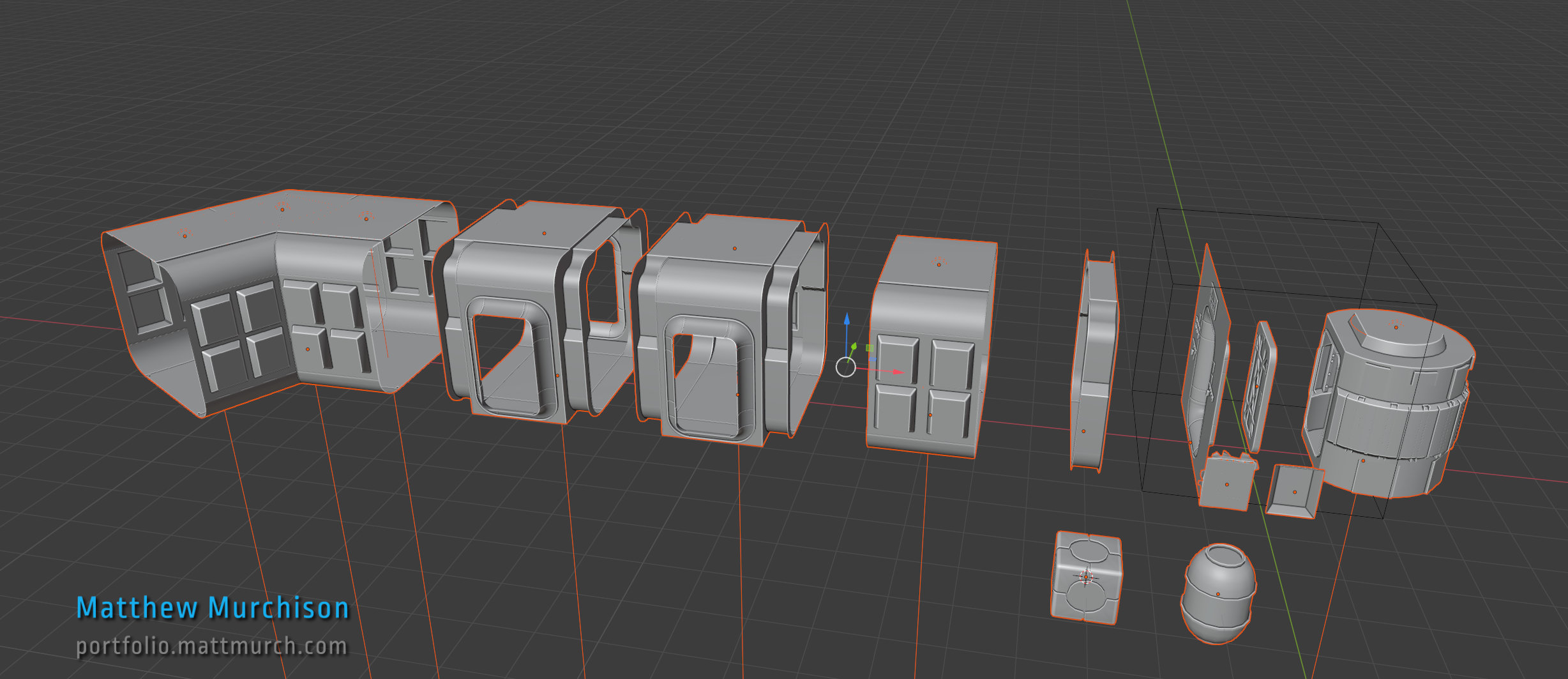 The full modular hallway Kit.