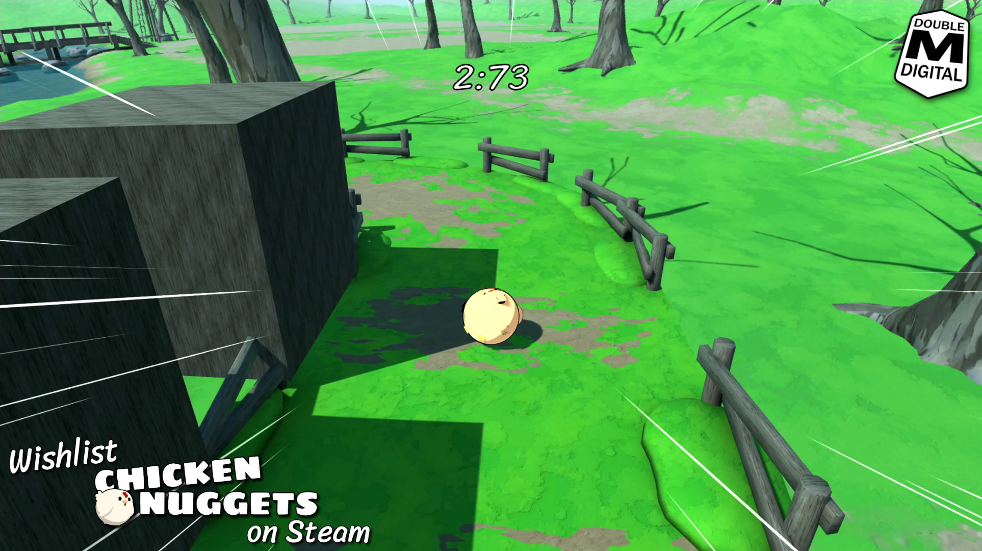 Screenshot from the Chickens Nuggets demo.