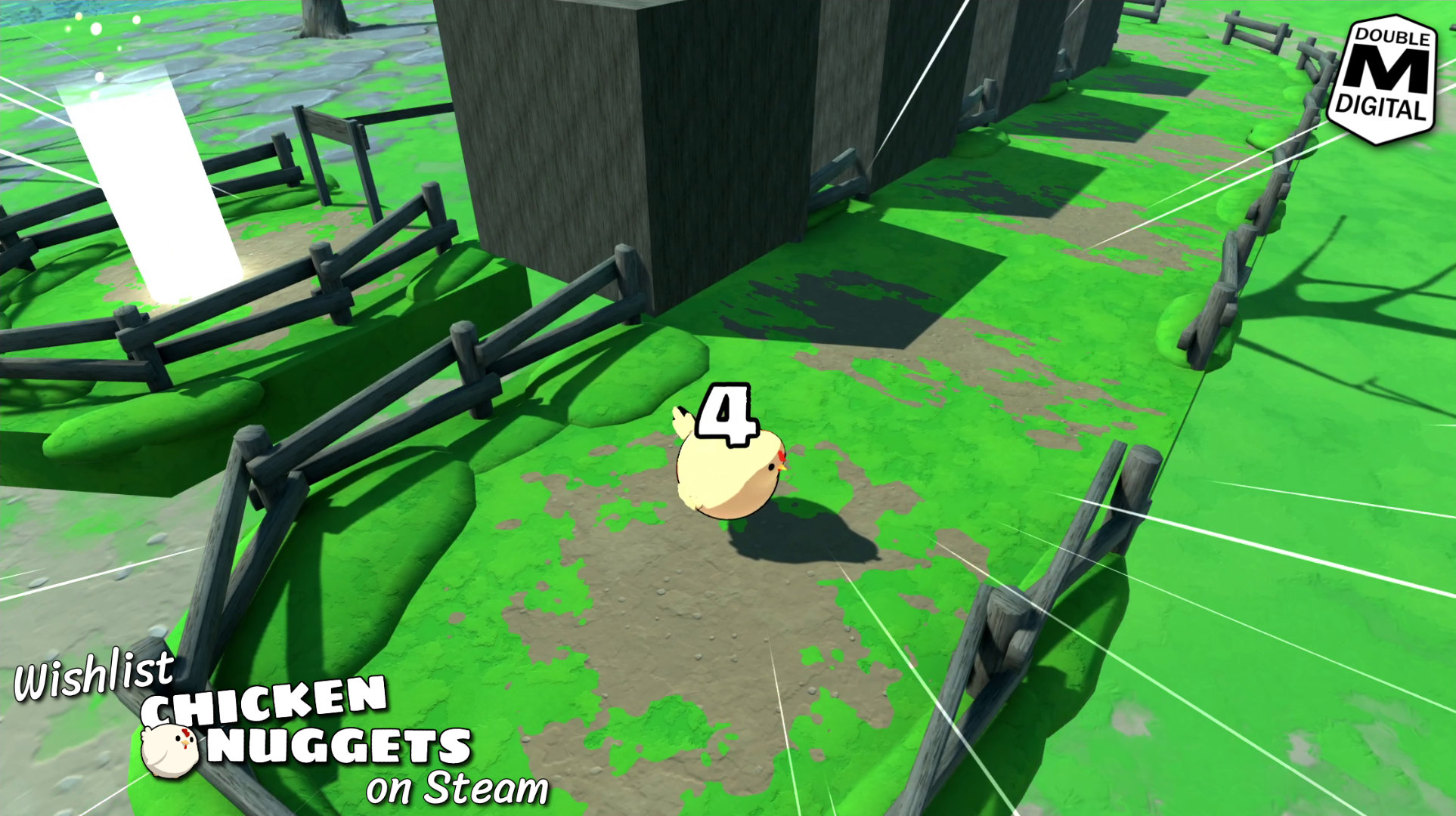 Screenshot from the Chickens Nuggets demo.