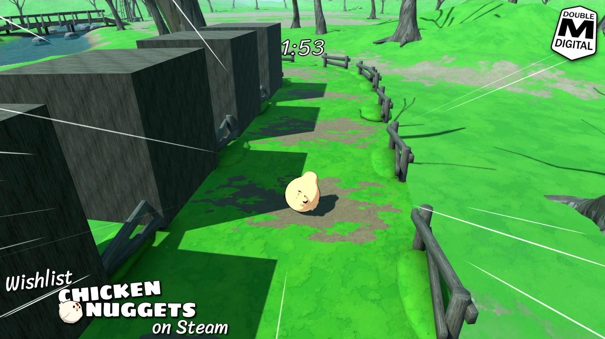 Screenshot from the Chickens Nuggets demo.