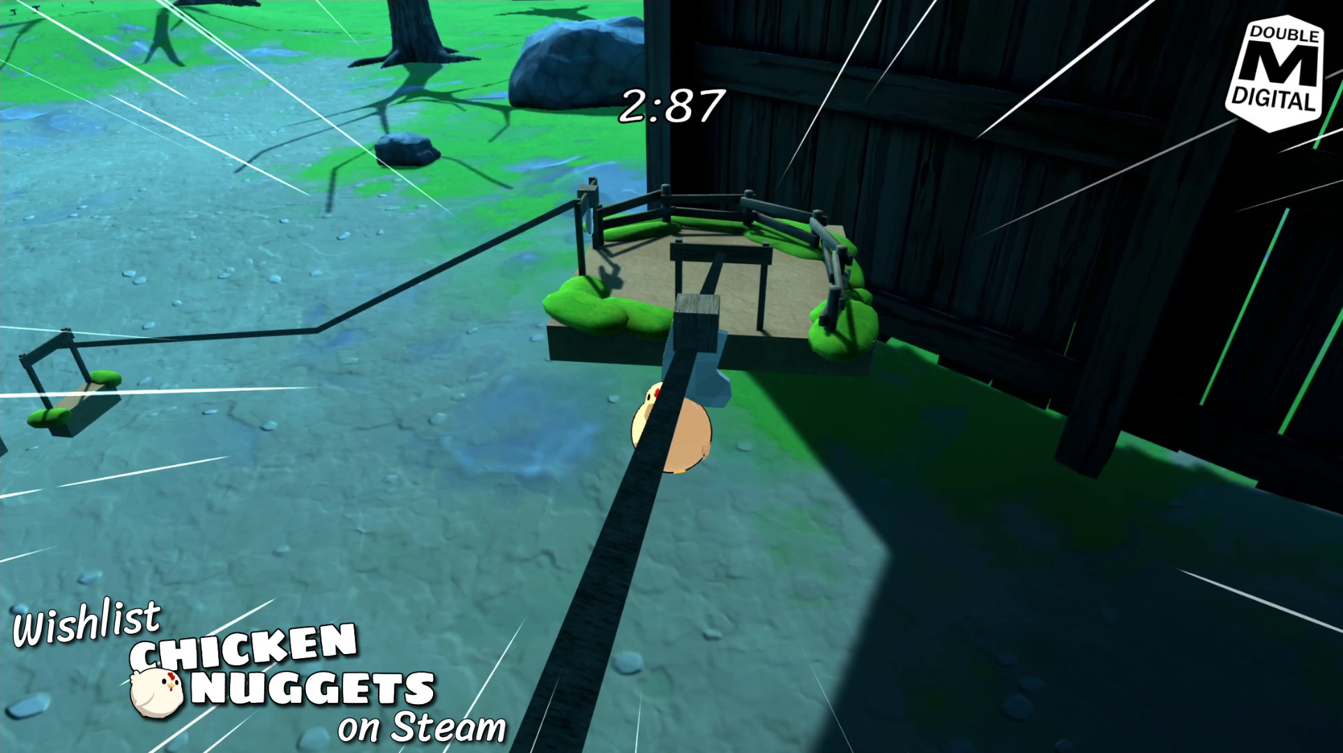 Screenshot from the Chickens Nuggets demo.
